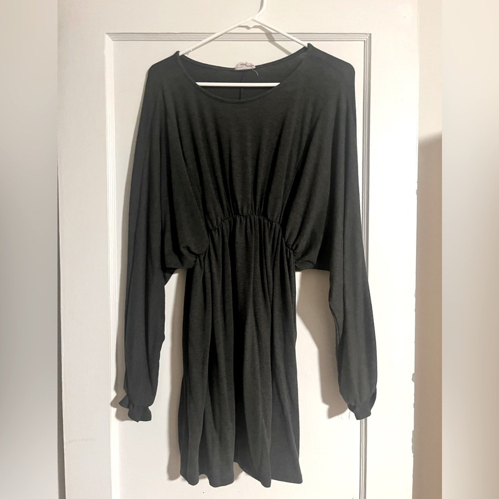 XL cinch waist tunic. Balloon sleeves